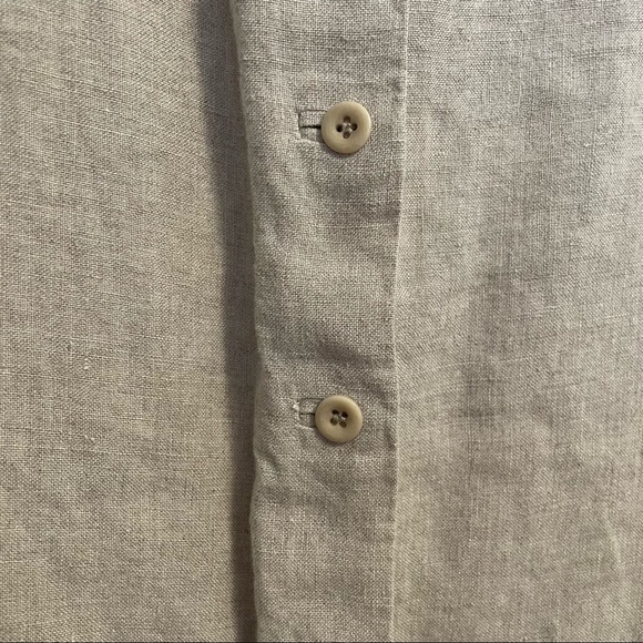 Eileen Fisher Linen Tank Dress - Natural - Size Large - Picture 10 of 10